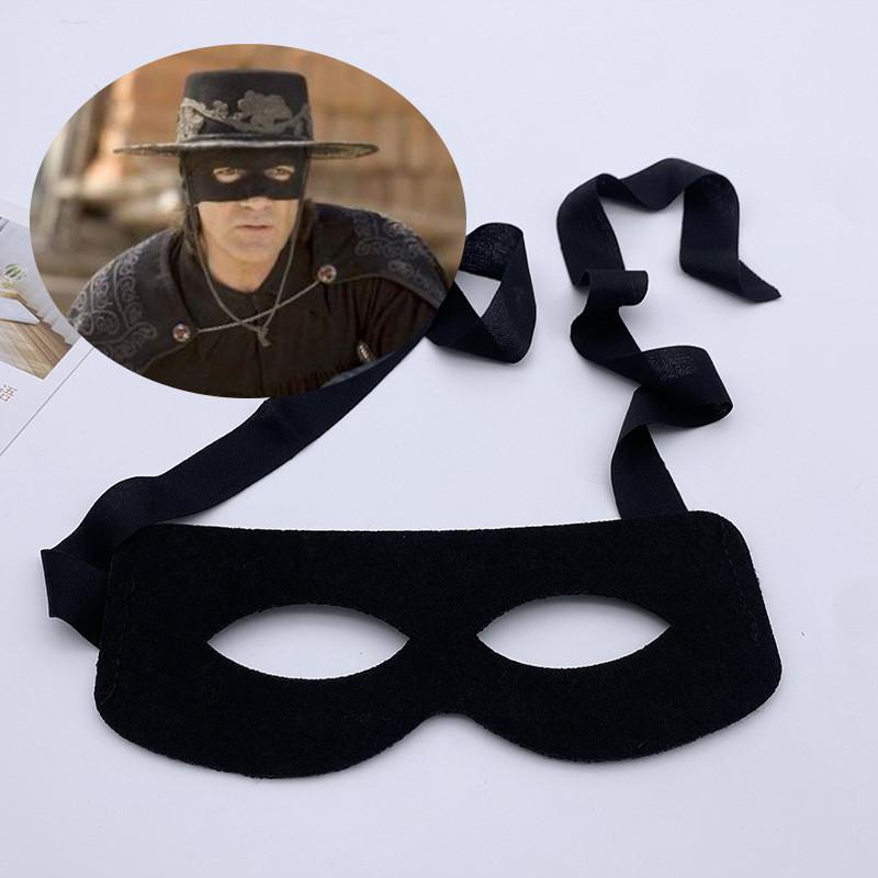 Halloween Costume Mask Eyepatch Black Fabric Cosplay Prop For Kids And Adults
