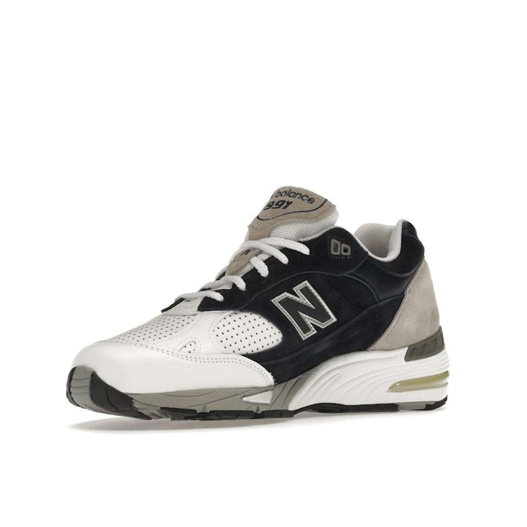 Sneakersnstuff x New Balance 991 Hecho en Inglaterra Paquete Perforado - Azul Marino Blanco Zapatillas para Hombre Azul Gris M991PJ