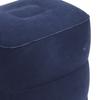 Inflatable Foot Rest Double Valve Blue PVC Flocking Washable Inflatable Travel Foot Rest Pillow for Men Women