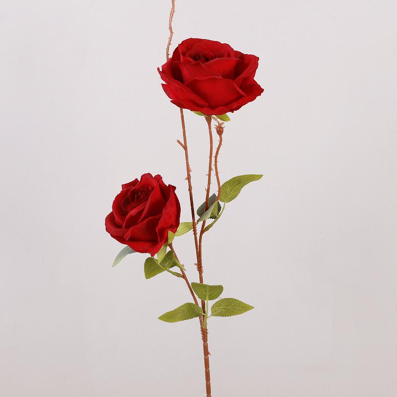 Simulation of 2 roses, auditorium hotel decoration flower Acacia rose floral arrangement