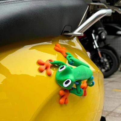 Yousheng Magnetic 3D Printed Frog Toy Movable Joints Frog Fridge Magnet Articulated Animal Figurine Home Office Computer Monitor Decoration