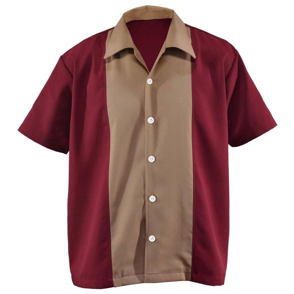 Havajská košile pro muže, pánské vintage košile na bowling s krátkým rukávem letní plážová košile