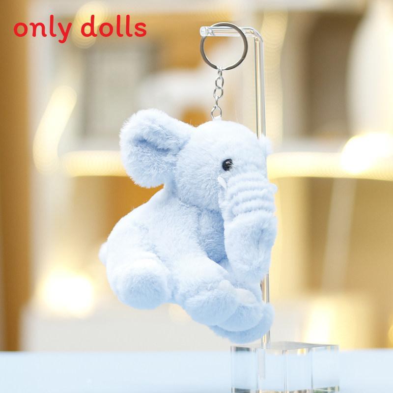 

Плюшевая игрушка слон с ПП-хлопком для девочек, брелок и украшение для сумки синий