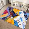 Colorful Bald Eagle On Mountain Peak Abstract Art Carpet Rug Suitable for Use As an Anti-slip for Living Room Bedroom Sofas