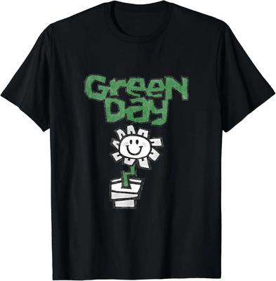 Green Day Womens Flower Pot T-Shirt Funny Cute Kawaii Clothing Graphic T-Shirt Cute Birthday Outfit Women Clothing Y2k Aesthetic