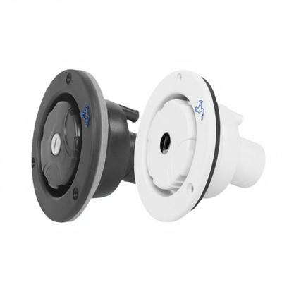 Easy Install RVs Water Filler Port with Check Valves ABS Construction Universal For Campers And Travel Trailers