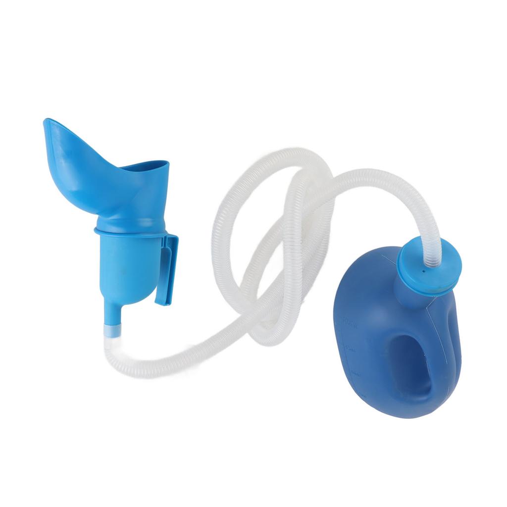 Unisex Potty Urinal 2000ML Capacity Leakproof Urinal Bottle with Flexible Long Tube for Elderly