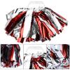 Cheer ering Pom Poms Pompoms for Dance Party School Sports Competition (Silver+Green)