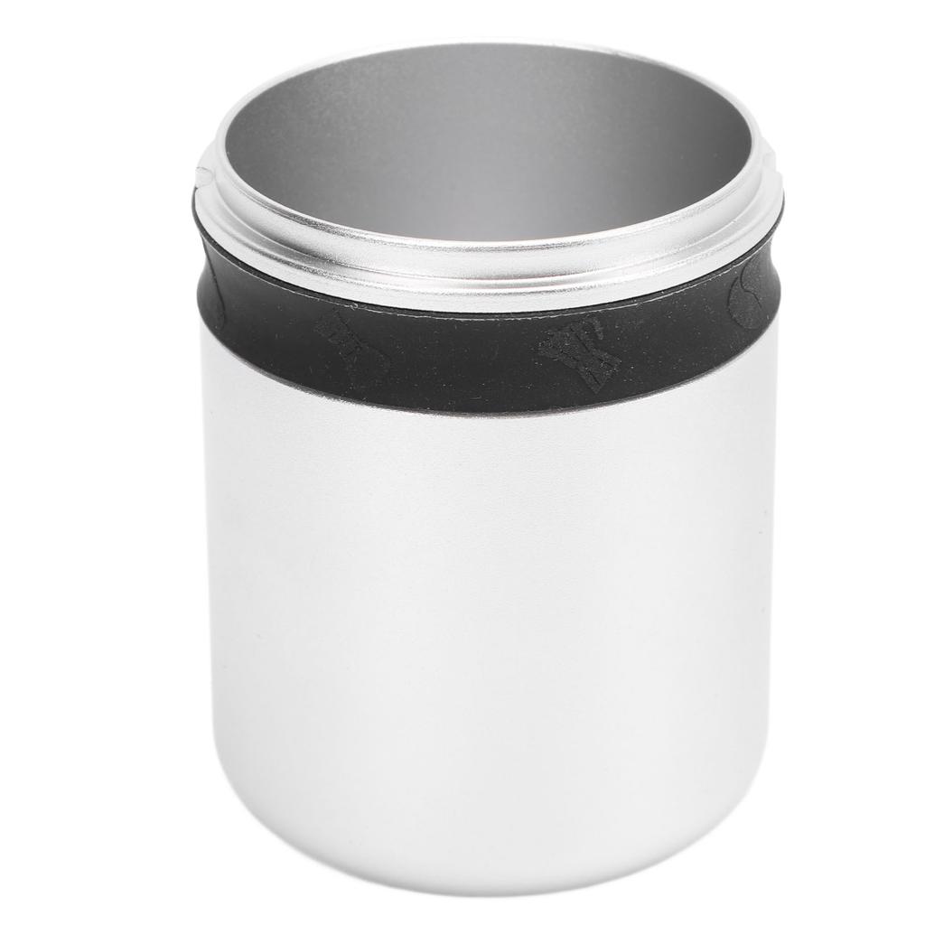 Coffee Machine Dosing Cup Wide Mouth Aluminum Alloy Easy to Use Coffee Powder Cup for Portafilters 51mm 53mm Black
