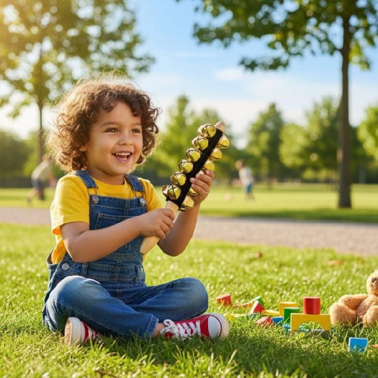 25 Sound Wooden Percussion Bell For Toddler Music Class Promoting Hand Eye Coordination And Cognitive Growth