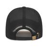 Hard Top Metal Label Mesh Hat for Men and Women Sandwich Mesh Breathable and Sunshade Baseball Hat