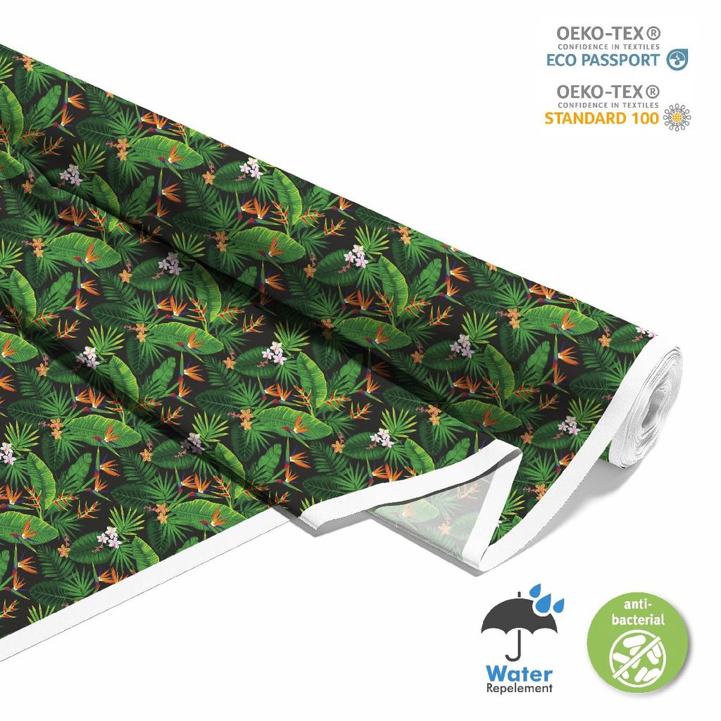 Outdoor Dekostoffe Oxford - Motiv Tropischer Dschungel