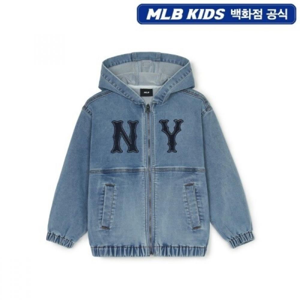 

Mlb Kids Jersey Denim Hoodie Jumper Blue/120