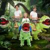 Halloween Green Spiked Dinosaur Inflatable Costume - T-Rex Cycling Outfit