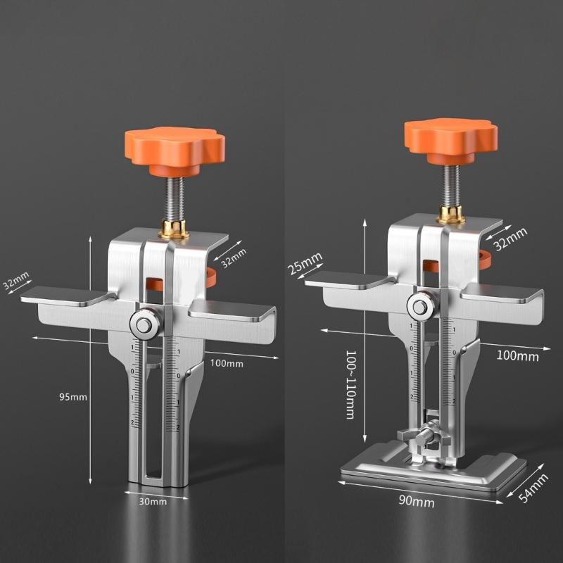 Multipurpose Cabinet Door Mounting Jig Woodworking Cabinet Alignment Device For 10-38mm Panel Clear Scale Marking