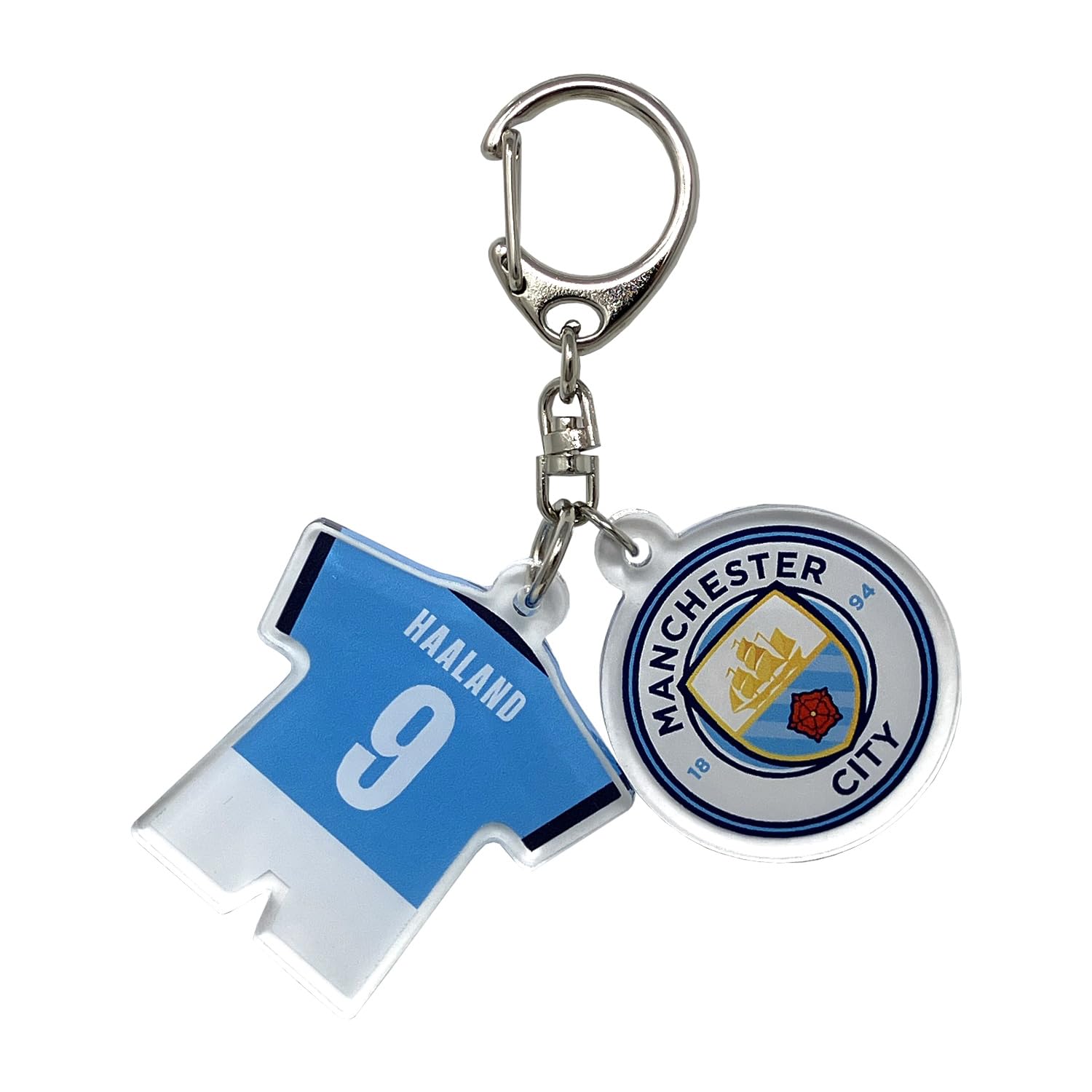 

Keychain Acrylic Double Charm HAALAND BLU F [Manchester City] #9 синій