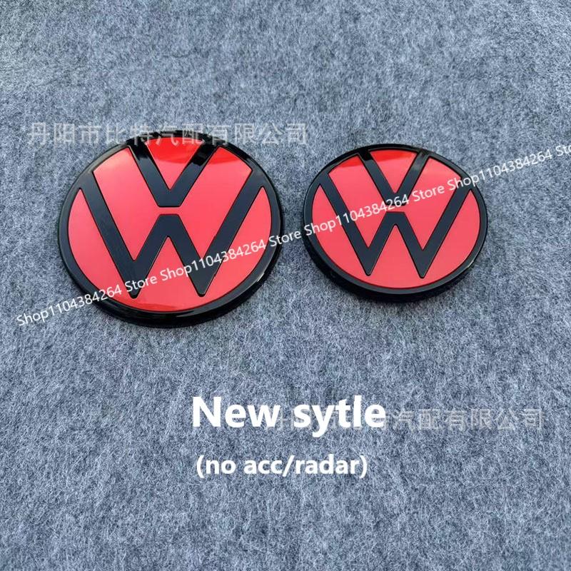YKPSC1 No Acc New Style font Replace Style Front Grille Logo Emblem and Rear Trunk Badge Sticker for VW Golf 7.5 MK7.5 GTI Golf 7 MK7 QQ15