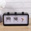 Home Use Manual Date Week Time Display Clock Simple Fashion Accurate Timekeeping for Office Meeting Room Bedroom Black