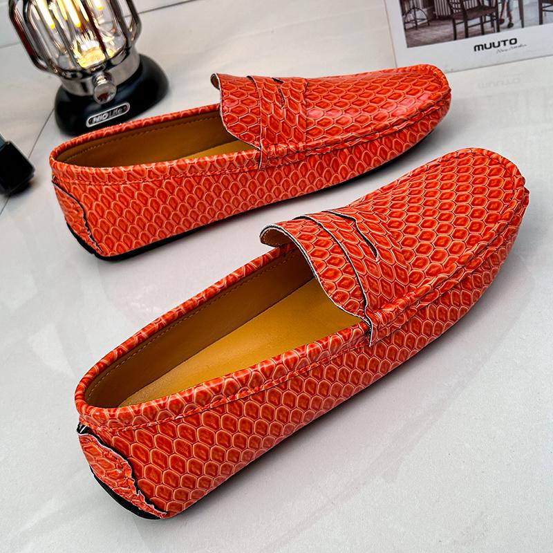 Fashion Fashion Men's Loafers Shoes outdoor Comfortable Leather Casual Shoes for Men Slip-On Driving Shoes male Mocasines Hombre