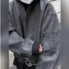 Trendy Men's Faux Two-Piece Hip-Hop Jacket - Hooded, Rebellious, and Stylish for Spring and Autumn