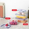 LOCK&LOCK Plastic Food Storage Containers, Large Capacity Lunch Boxes, Meal Containers, Snack Boxes, Refrigerator Storage Containers, 1L*2
