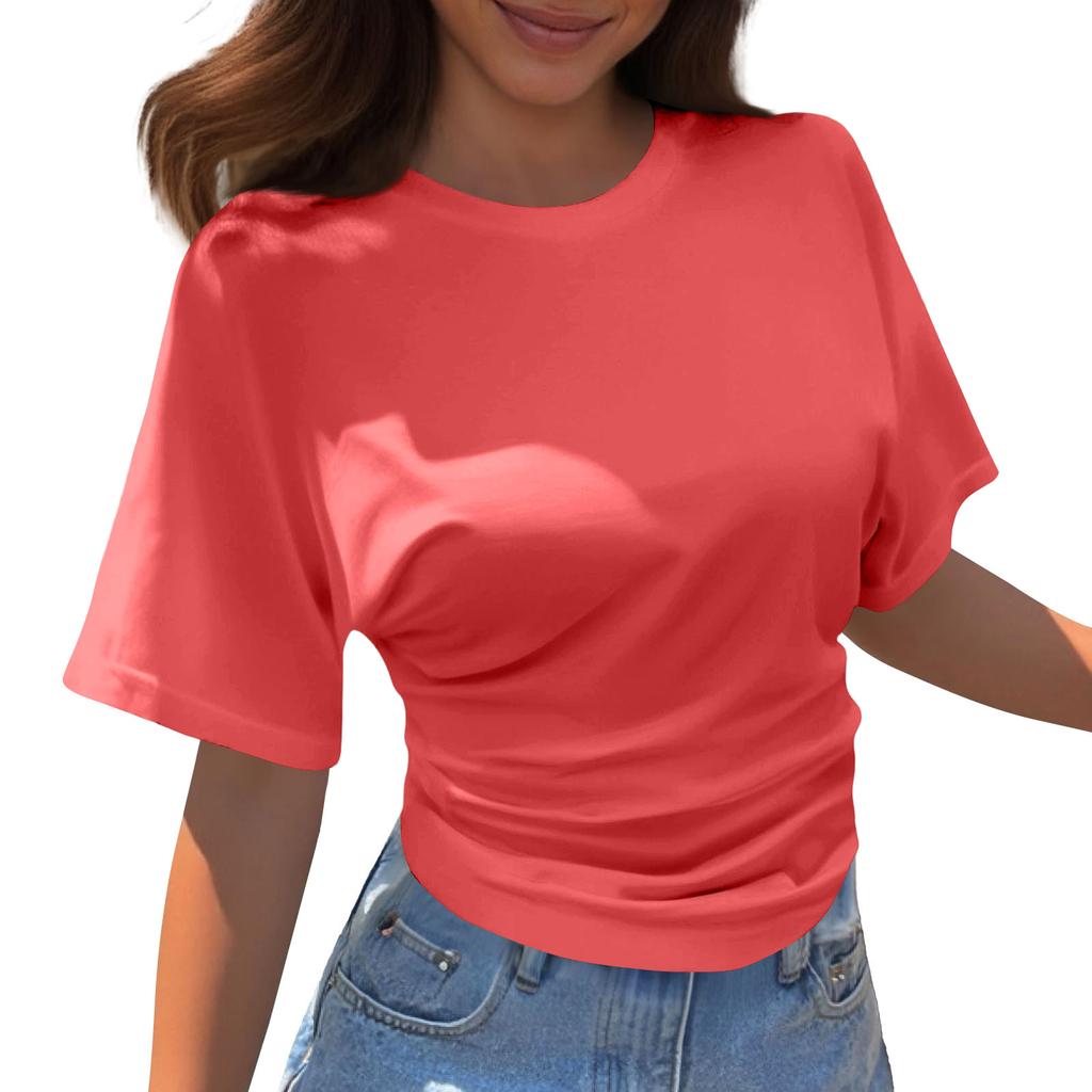 Women's Round Neck  Loose Lightweight Spring/Summer Top