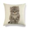 Cute Cat Linen Sofa Cushion Cover - Simple Style, Special Edition 430
