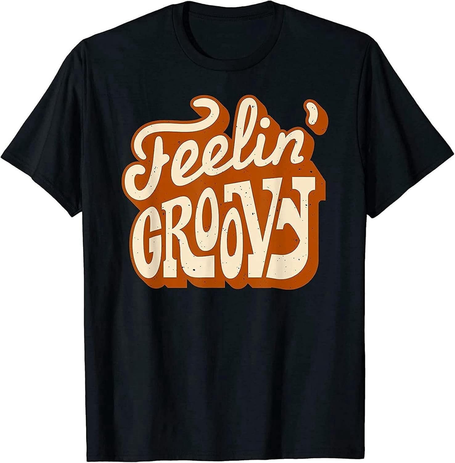 New Limited Feeling Groovy 70s Throwback Retro Vintage Good Vibes Mens T-Shirt S чёрный