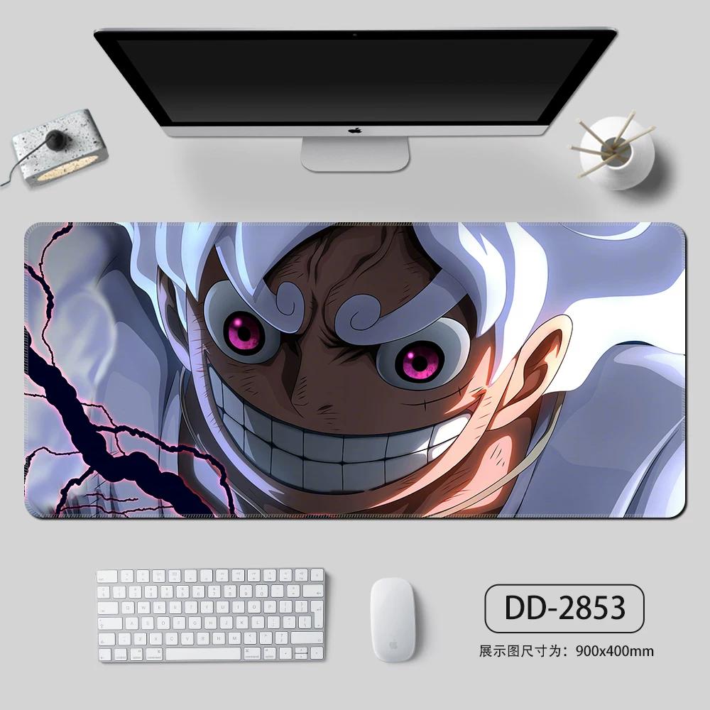 High Definition ONE PIECE Mouse Pad Oversize Boy Hot Blood Animation E-sports Keyboard Pad  Monkey D. Luffy Roronoa Zoro Computer Table Mat Animation