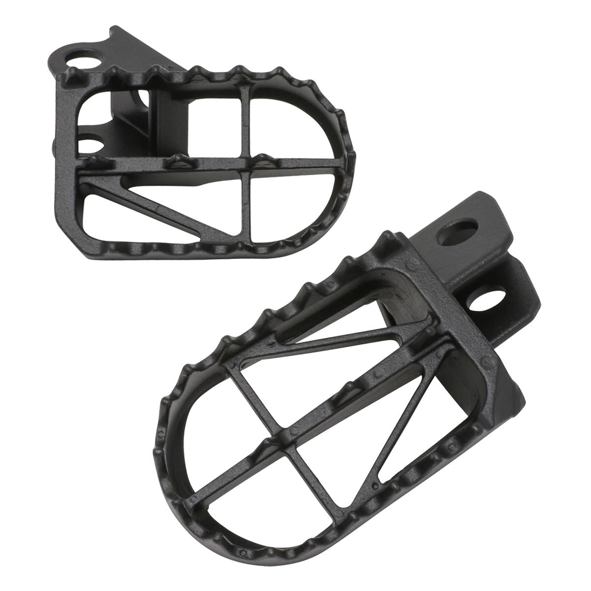 

ZETA RACING Wide Footpegs for SEROW225 Chromoly Mid 50mm Provides Stable Standing and Made of Durable Chromoly Steel 95- 04, (OEM Equivalent), чёрный