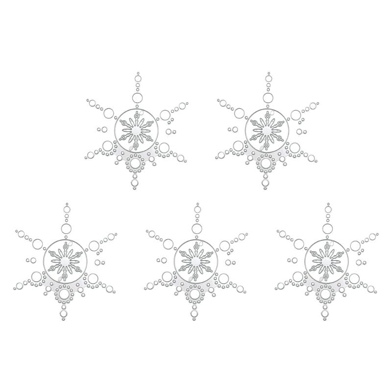 5 Pcs Christmas Tree Cutting Dies Embossings Stencils Christmas Metal Die Cuts for DIY Scrapbooking Card Decoration