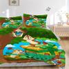 3pcs Disney Chip & Dale Adventure Bedding Set, Including 1 Quilt Cover and 2 Pillow Shams, Without Filling, Soft and Comfortable Home Bedroom  S033