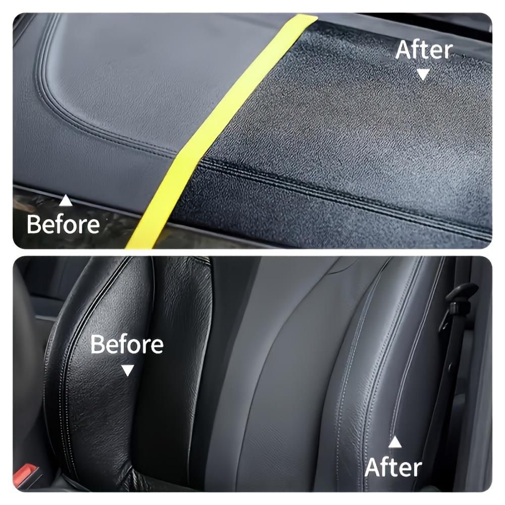 Car Seat Care Cream, Car Interior Renovation Kit, Plastic Leather Polishing Paste, Restores Shine to Plastic Surfaces Without Da