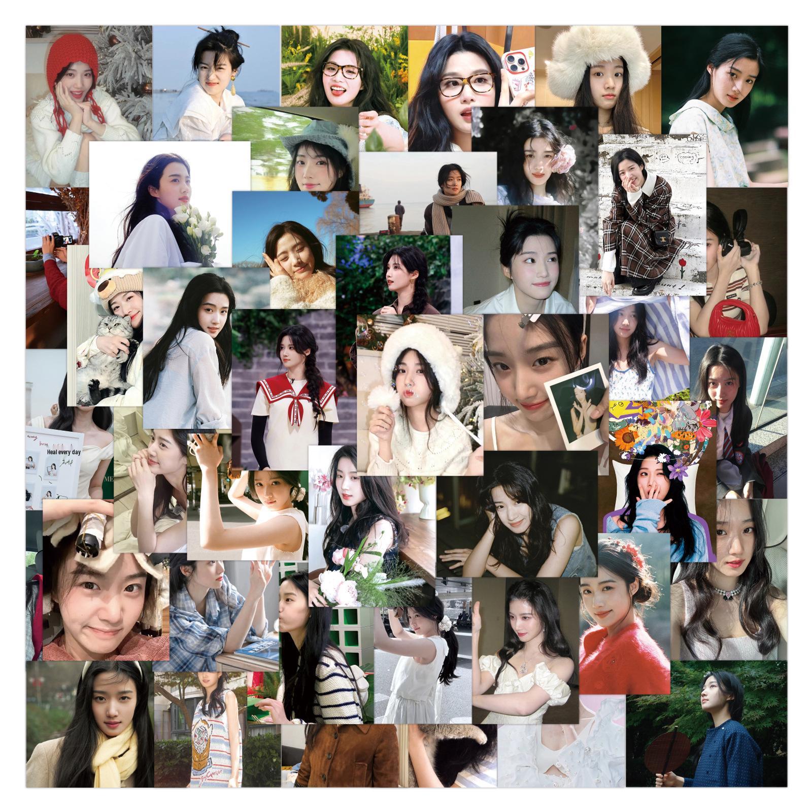 Lu Yuxiao Celebrity Creative Stickers: 64 Decorative Decals for Stationery, Planners, Water Bottles, and Computers.