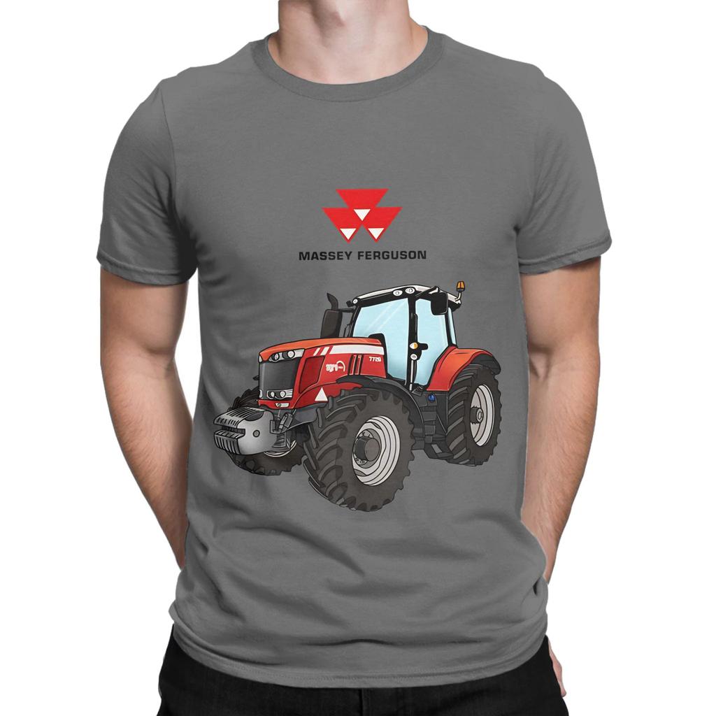 Trattore Massey Ferguson Trattore Rosso Grafica Novità 100% Cotone Maglietta Massey Ferguson Magliette Top Per Unisex