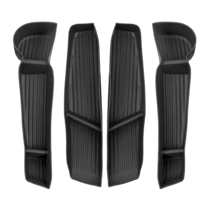 For Door Side Storage Box Handle Pocket Armrest Flocked Passenger Storage Tray Container 1
