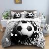 Football Bedding Set 3D Soccer Child Duvet Cover Single Double Sports Boy Home Textile Comforter Nordic Covers For Bed King Full