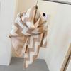 Fashion Wavy Knitted Cashmere Triangle Scarf For Women Warm Winter Shawl Cape And Wrap Female Pashmina Bandana Scarves