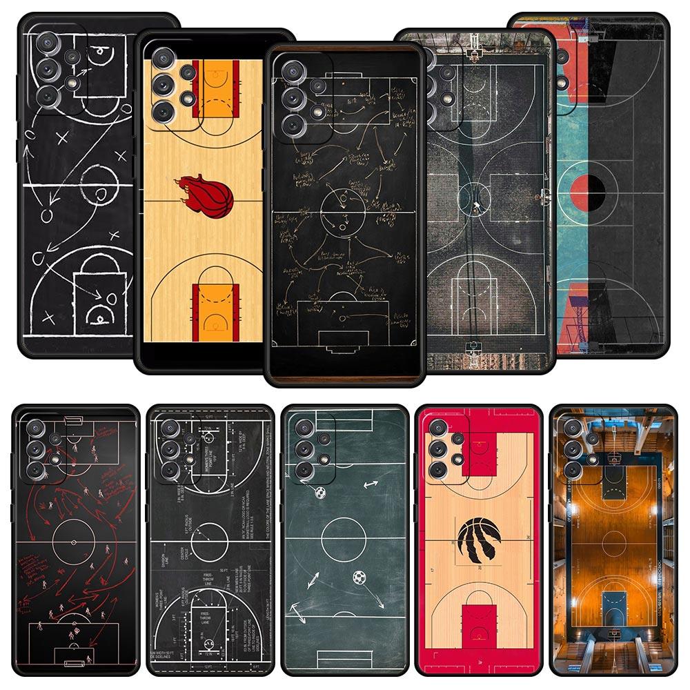 Football Basketball Tactical Board Phone Case For Samsung A17 A07 A55 A35 A25 A15 A05 A33 A31 A21s A13 A41 A73 A53 A51 A71 Cover