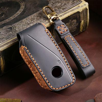 Leder Autoschlüsseletui Taschenhalter für BMW Ix X7 I7 XM 2023 Schlüsselhülle Schlüsselanhänger Autozubehör Auto-Styling-Halter Shell Schlüsselanhänger