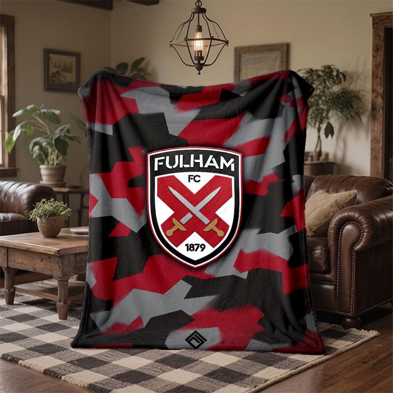 Fulham Fußball Druck Flanell Decke Weich Warm Sofa Bett Überwurf für Zuhause Büro Schlafzimmer