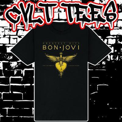 Camiseta de Banda Estilo Bon Jovi ~ Camiseta Unisex 100% Algodón