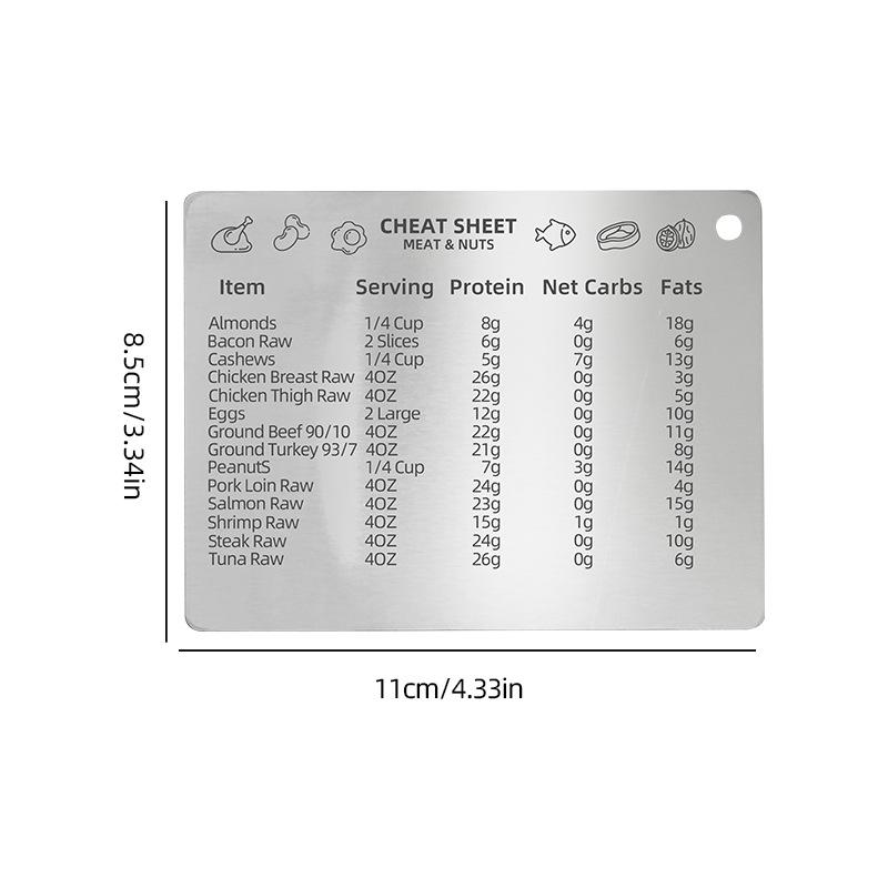 

Наклейка на холодильник из нержавеющей стали с магнитной шкалой, блок для выпечки для контроля стола, мерный стакан, мерная ложка, доступ