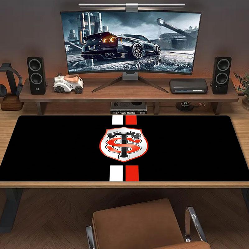 Black Symbol Large Size Mouse Pad Large Gaming Table Cushion Nonslip Laptop Tablet Big Mousepad Xxl Mat Mini Pc Playmat With Lock Edge