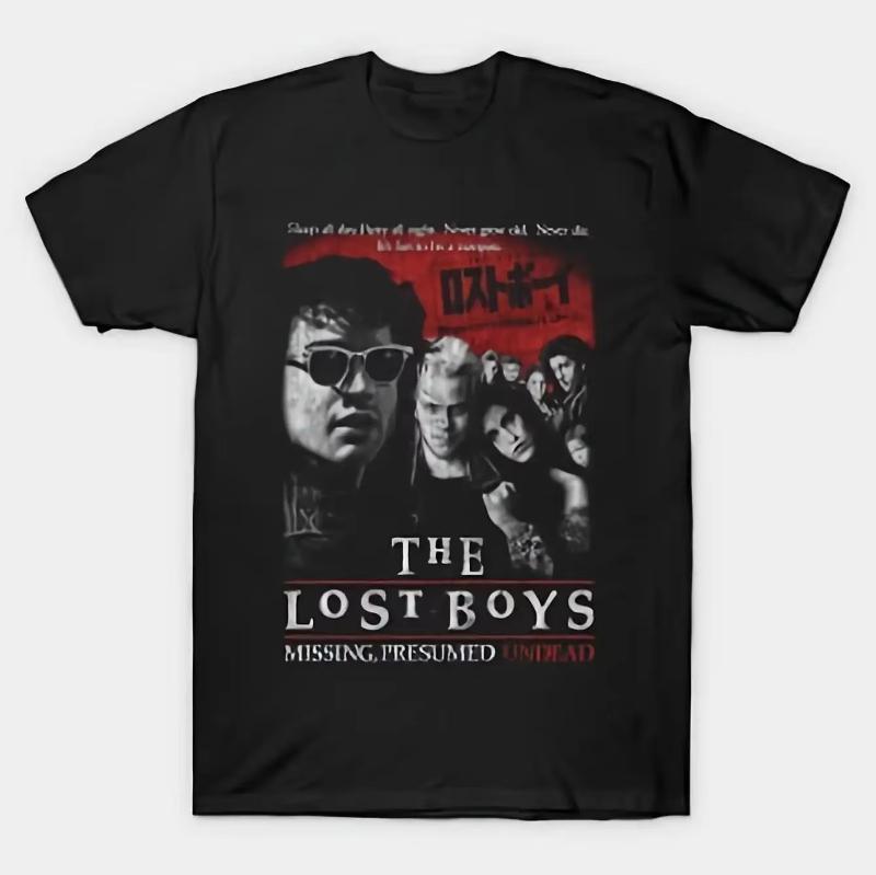 Missing Suspected Undead Pattern Fan Casual Horror Theme Tshirt Lost Boys Vampire Movie Tshirt S