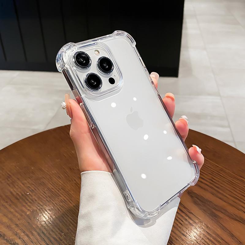 

Оригинальный противоударный прозрачный чехол для Apple iPhone 15 14 13 12 11 Pro Max Mini Cover X XR XS 8 7 Plus SE прозрачная задняя крышка For iPhone 15 ProMax