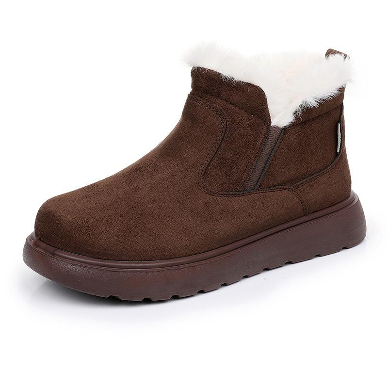 Women's Winter Snow Boots Faux Fur Lined Slip-Resistant Comfortable Casual Shoes with Arch Support Lightweight Warm Outdoor Walking Shoes for Women