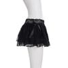 Sweet Girl Lace Patchwork Layered Mini Skirt with Bow - European & American Style