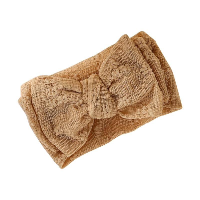 Breathable Mesh Fabric Headband Newborn Headwrap with Cute Bowknot Design Comfortable Baby Hair Accessories