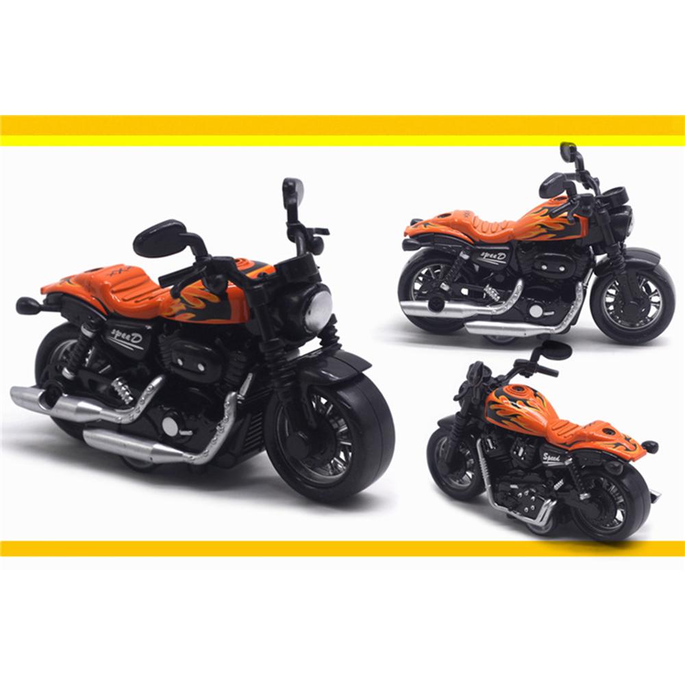 1/36 Alloy Motorcycle Model Decoration Locomotive Motorbike Toy Decor Simulation Racing Pull Back Car Children's Boy Toy Gift